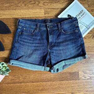 Banana Republic Medium Wash Cuffed Jean Shorts